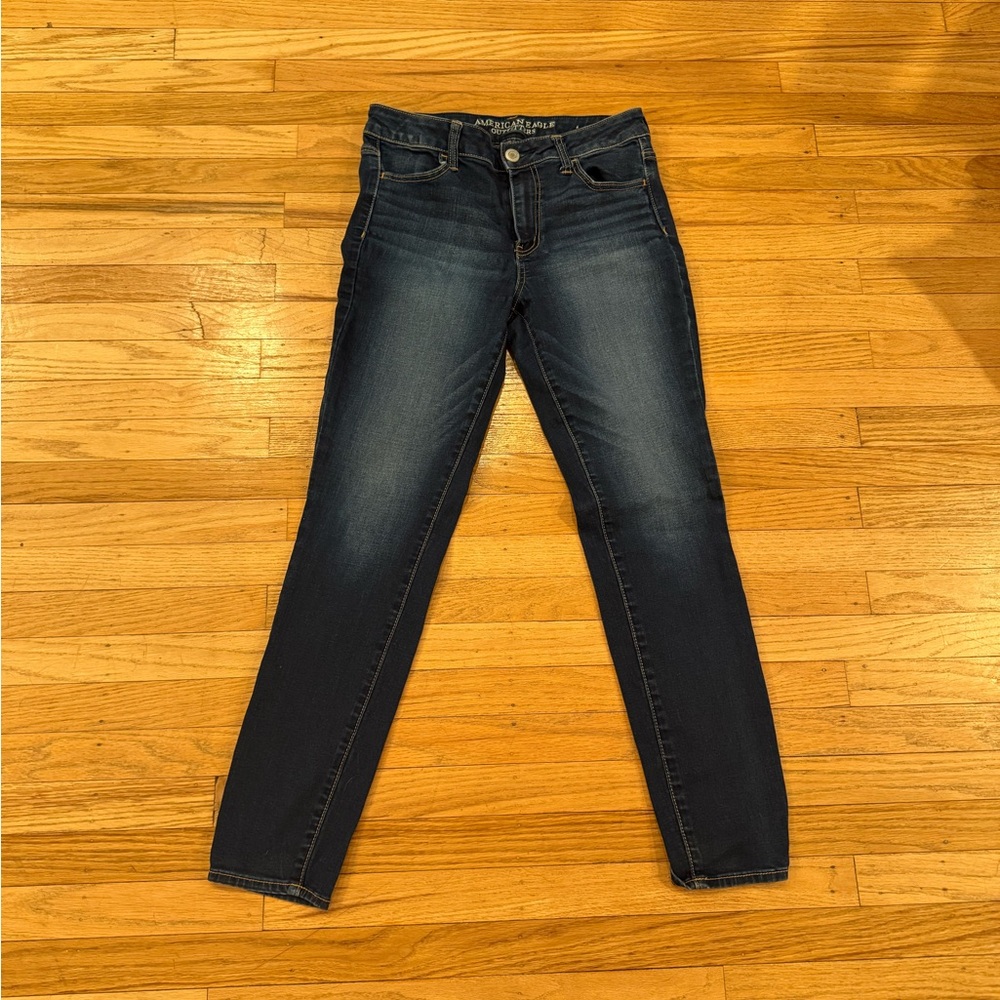 American Eagle Outfitters Skinny Jeans - Dark Wash Blue